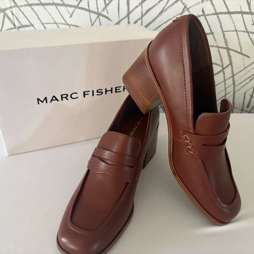 Marc Fisher Women’s Tan Slip-On Loafers - Picture 6 of 8